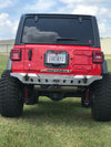 Crusher Rear Bumper w/ Spare Cutout for Jeep JL - Motobilt