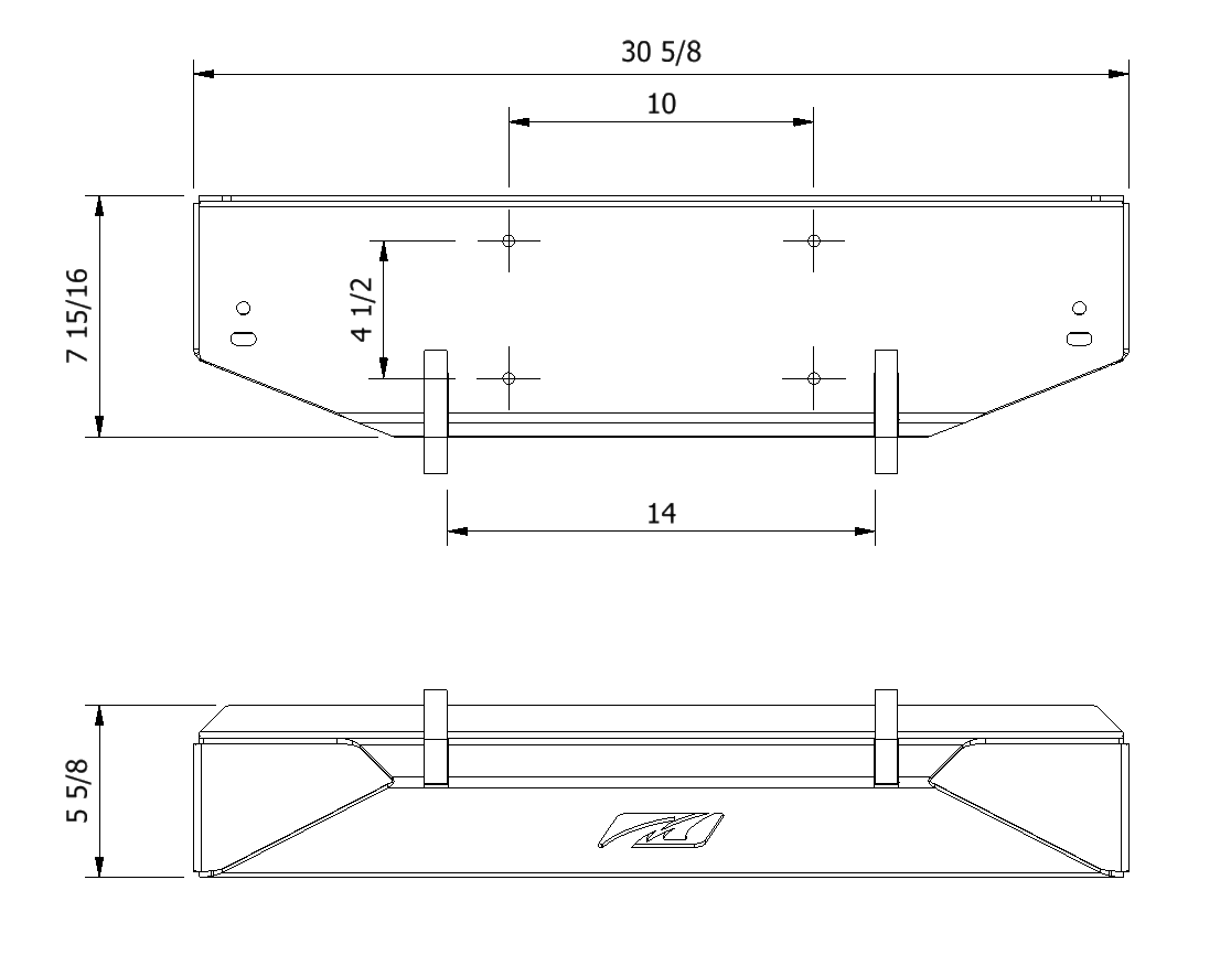 Front Stubby Bumper for Jeep CJ Motobilt