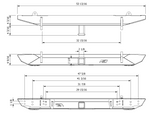 Rear Rock Crawler Bumper w/receiver for Jeep CJ / YJ / TJ / LJ