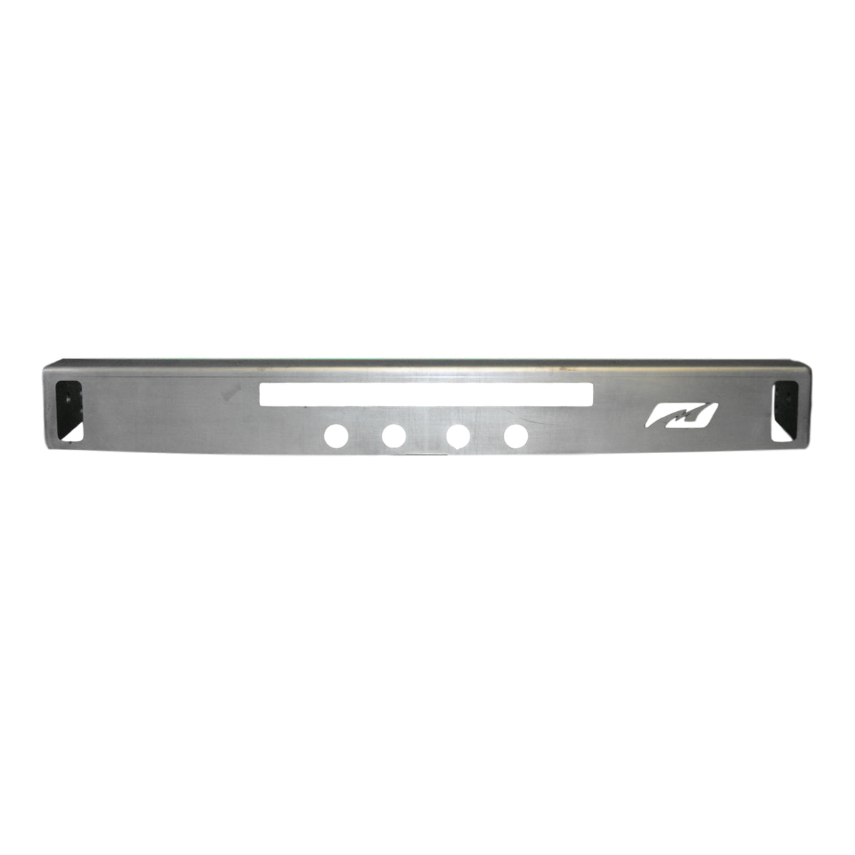 Motobilt Micro Series Rear Bumper w/ Light Mount MB1039 for Jeep JK / JKU 3/16" steel D rings and light are not included front view