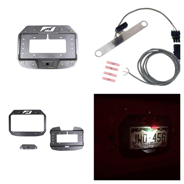 Spare Tire Delete Tag Mount Tag Light Combo for Jeep JL JLU