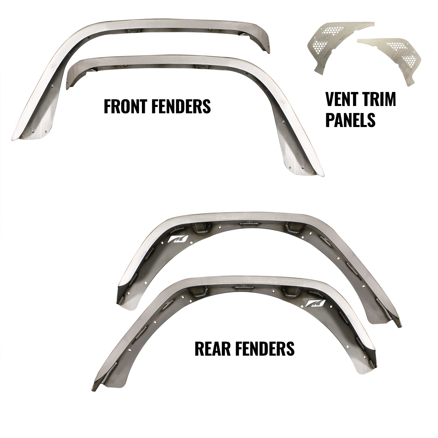 Front and Rear Fender Flare Package for Jeep JL/JLU