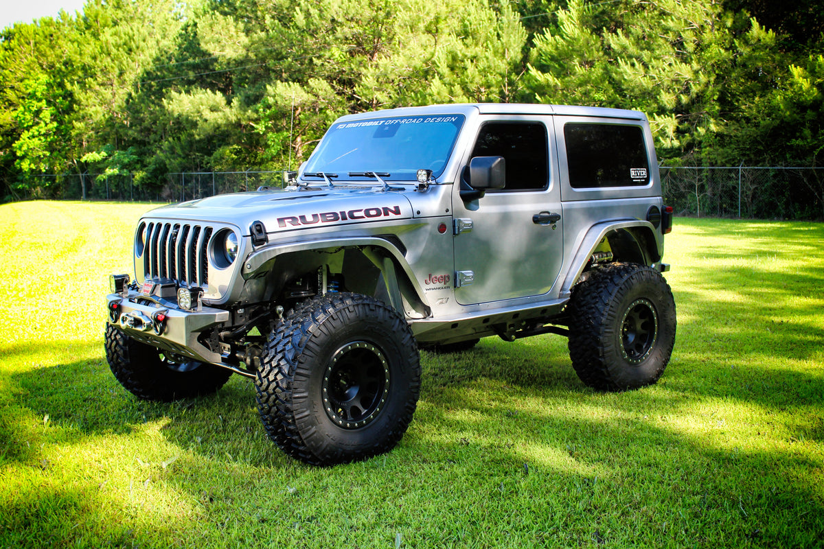 Crusher Rear Fender Flares for Jeep JL/JLU - Steel Motobilt