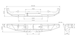 Hammer Rear Bumper for Jeep JT Gladiator