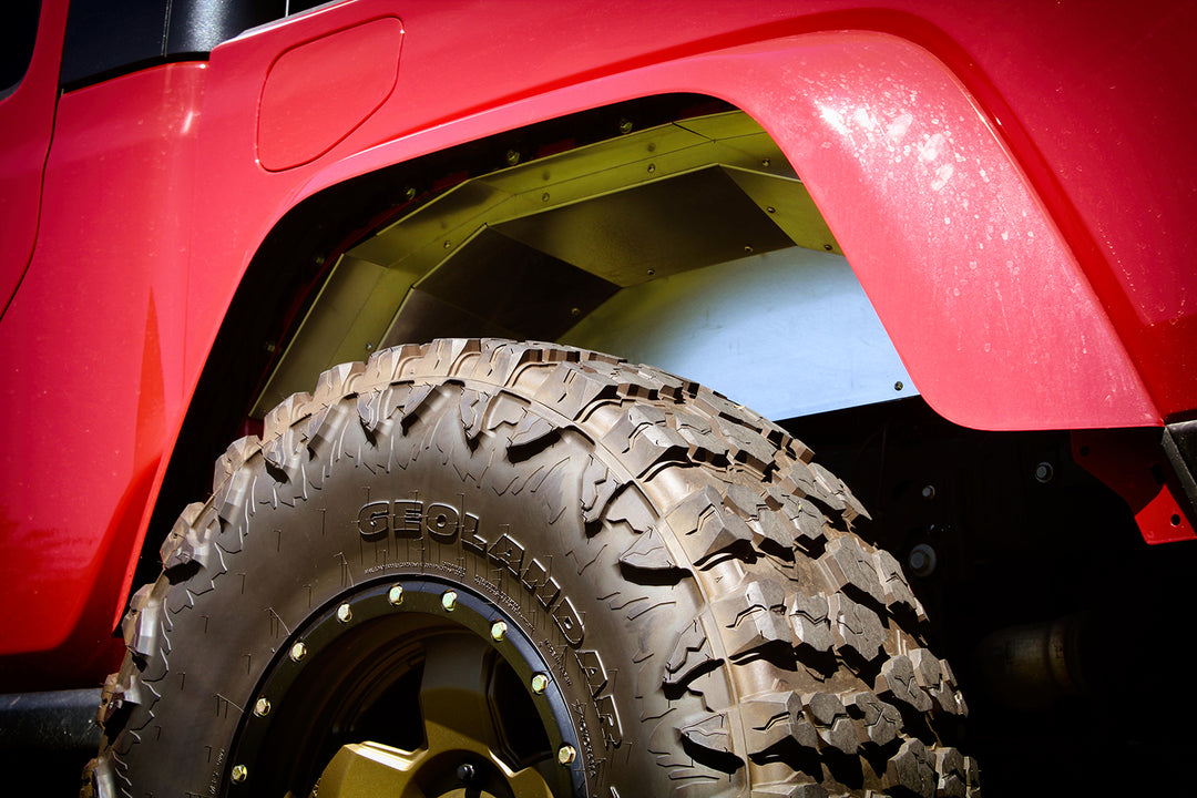 Rear Aluminum Inner Fenders for Jeep JT Gladiator - Motobilt