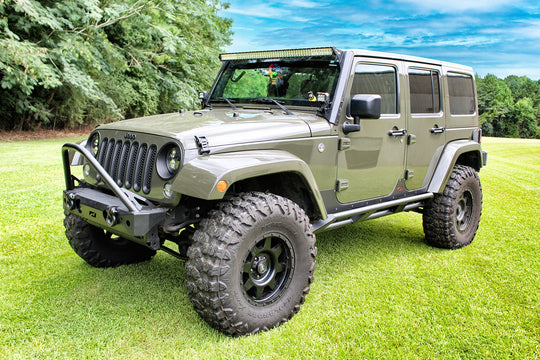 Frame Mounted Rocker Guards for Jeep JKU 4 Door - Motobilt