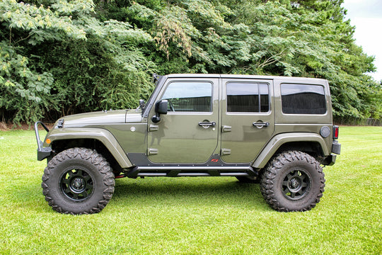 Frame Mounted Rocker Guards for Jeep JKU 4 Door - Motobilt