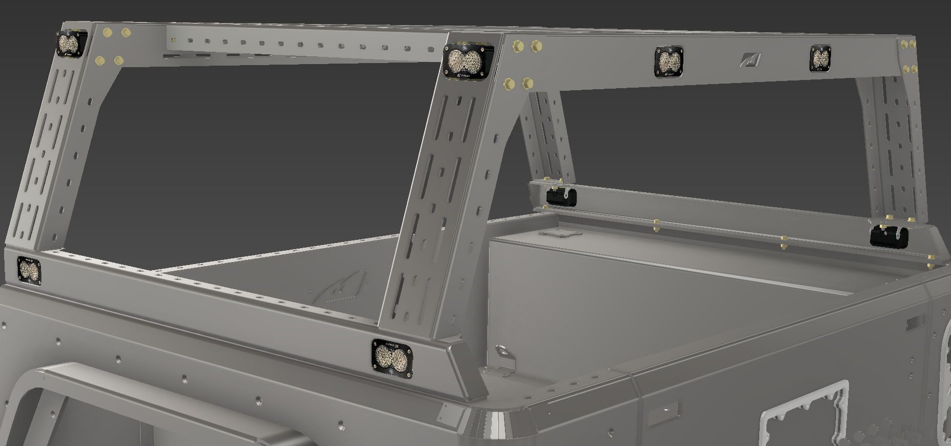 Bed Rails for Gladiator Bobbed Replacement Bed - Motobilt