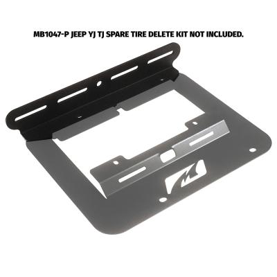 Tailgate Light Mount for MB1047 - fits Jeep YJ / TJ Motobilt
