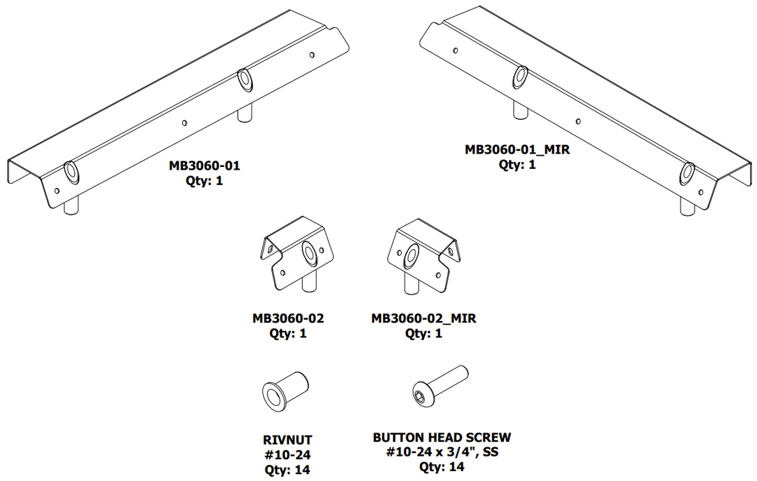 Car Window Adapter Front Soft Upper Window Adapter Kit for Motobilt Front Half Doors for