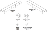 Front Soft Upper Window Adapter Kit for Motobilt Front Half Doors for Jeep JKU