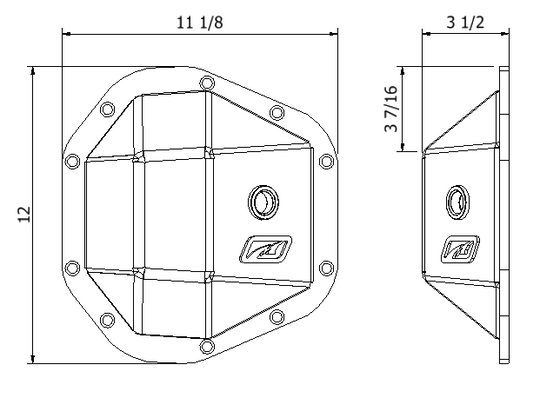 Dana 60 Diff Cover - Motobilt
