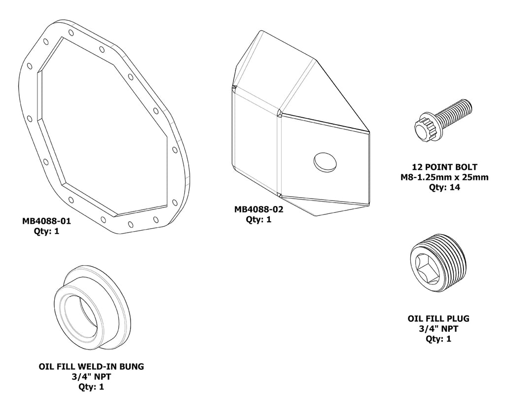 DIY AAM 10.5 DIFF Cover - Motobilt