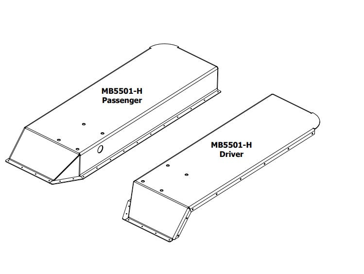 High Clearance Rear Fender Tops for Jeep CJ / YJ Motobilt