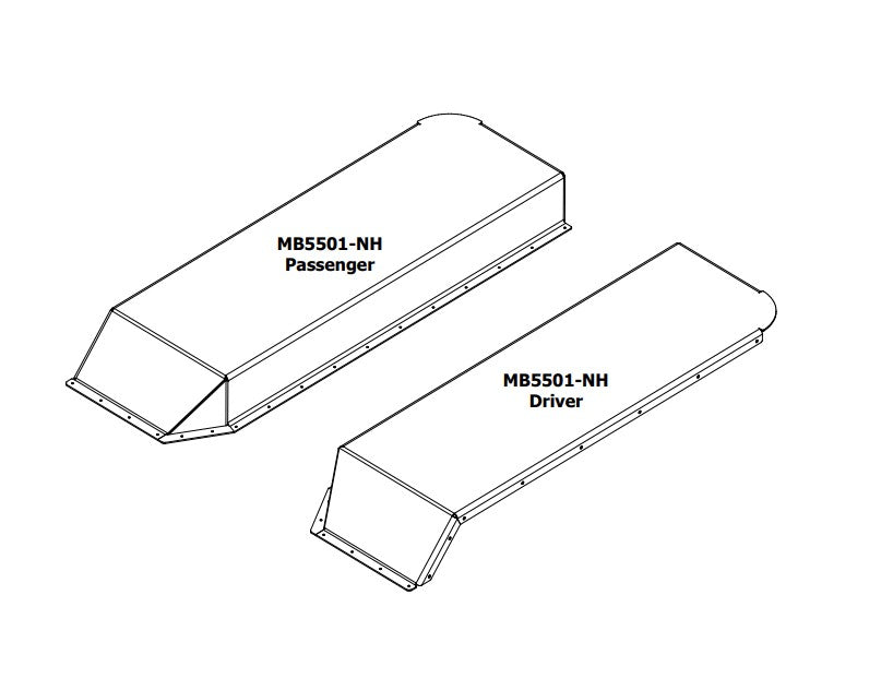 High Clearance Rear Fender Tops for Jeep CJ / YJ Motobilt