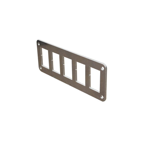 Universal 5 Hole Aluminum Switch Panel | DIY Brackets and Tabs