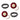 4'' Inch Round LED Multi-Purpose Taillights w/ Rubber Grommets Motobilt