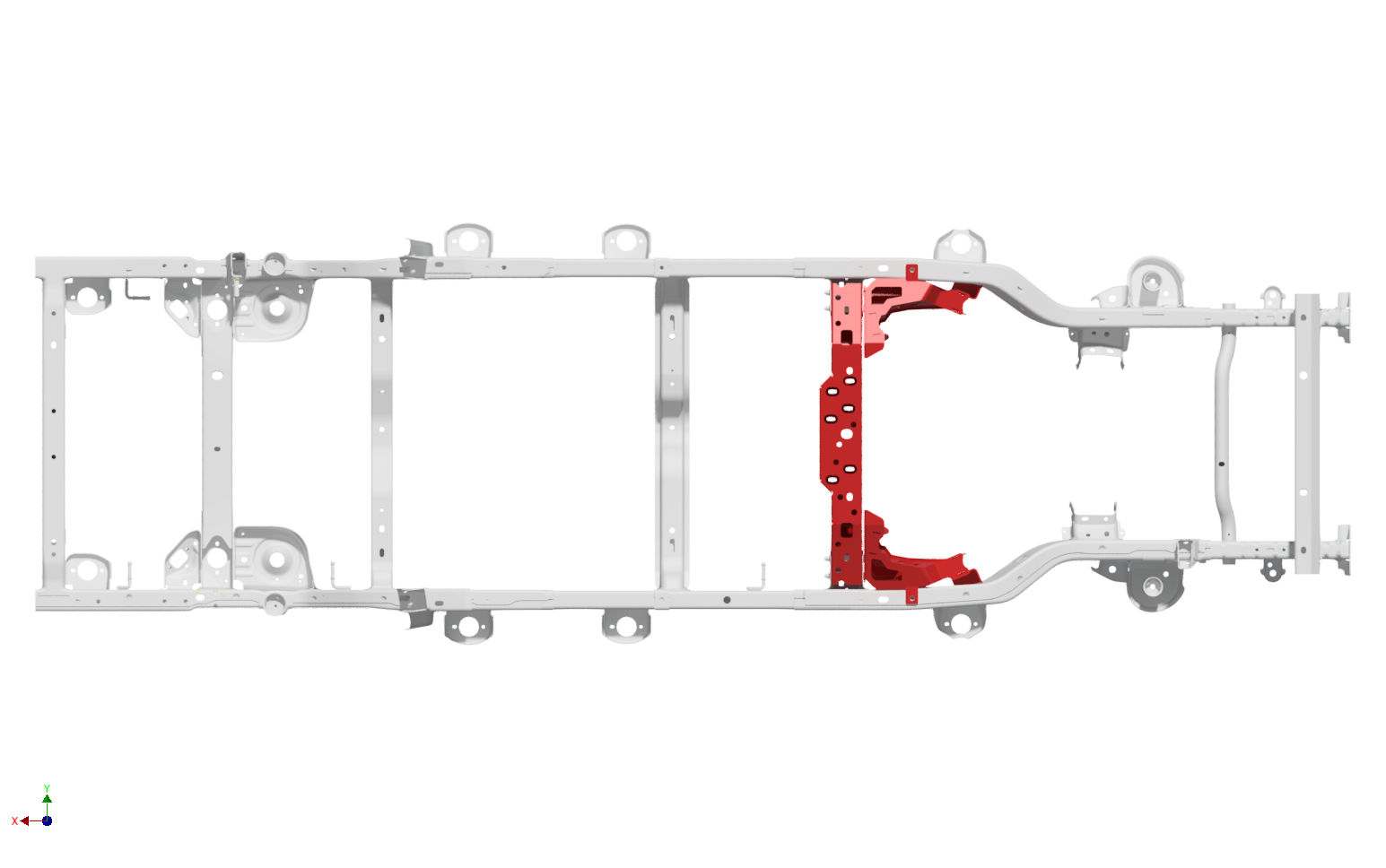 2012-2018 4 link Front Suspension Brackets w/Transmission Crossmember for Jeep JKU - Motobilt