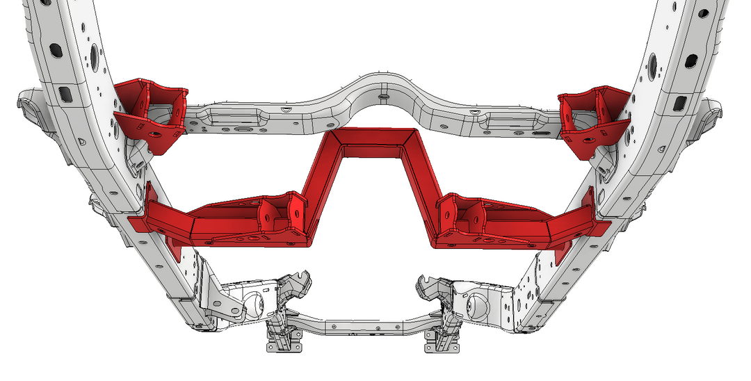 Rear 4 Link Suspension Bracket Kit for Jeep JLU - Motobilt