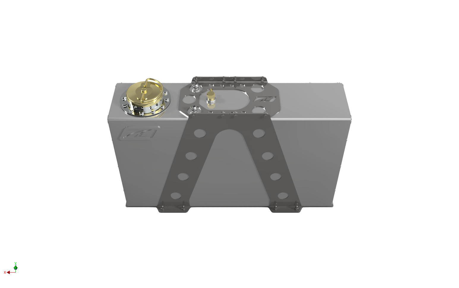 15 Gallon Fuel Cell w/ -AN Fittings 30x17x7 - Motobilt