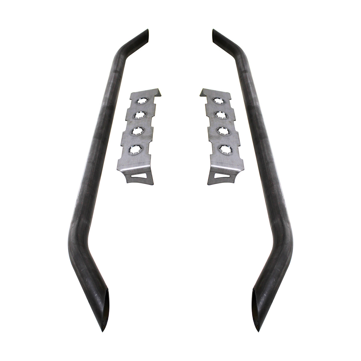 Rocker Guard Tube Kit with Grimple Steps Fits Flat Rockers Motobilt