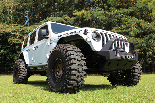 Crusher HD Front Bumper for Jeep JL with Bull bar and Skidplate - Motobilt