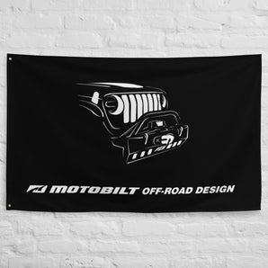 Offroad Design Silhouette Flag - Motobilt