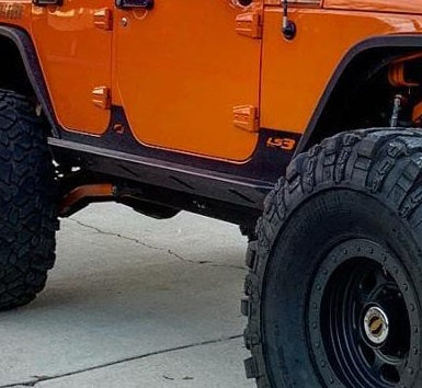Crusher Rocker Guards w/ Step for Jeep JKU 4 Door Motobilt