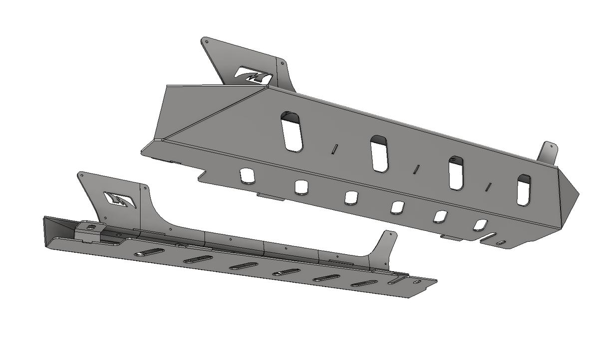 Crusher Rocker Guards w/ Step for Jeep JL 2 Door