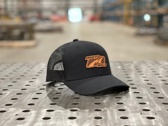 Motobilt Leather Patch Trucker Hat - Motobilt