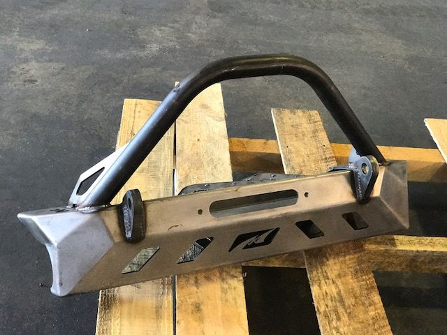 Crusher Series Front Bumper w/ Bull Bar for Jeep YJ / TJ /LJ - Motobilt