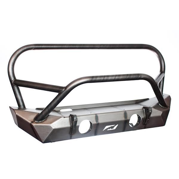 Hammer Series Front Bumper w/Grill Hoop, Stinger & Fog Mounts for Jeep JK / JKU - Motobilt