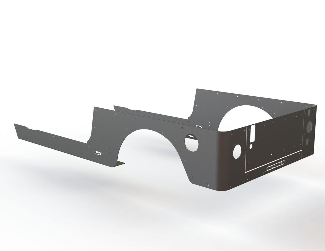 Full Length Rocker Guards for Jeep LJ Unlimited - Motobilt