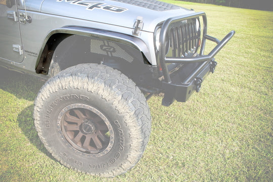 Body Armor Package w/ Spare Tire Carrier for Jeep JK - Motobilt