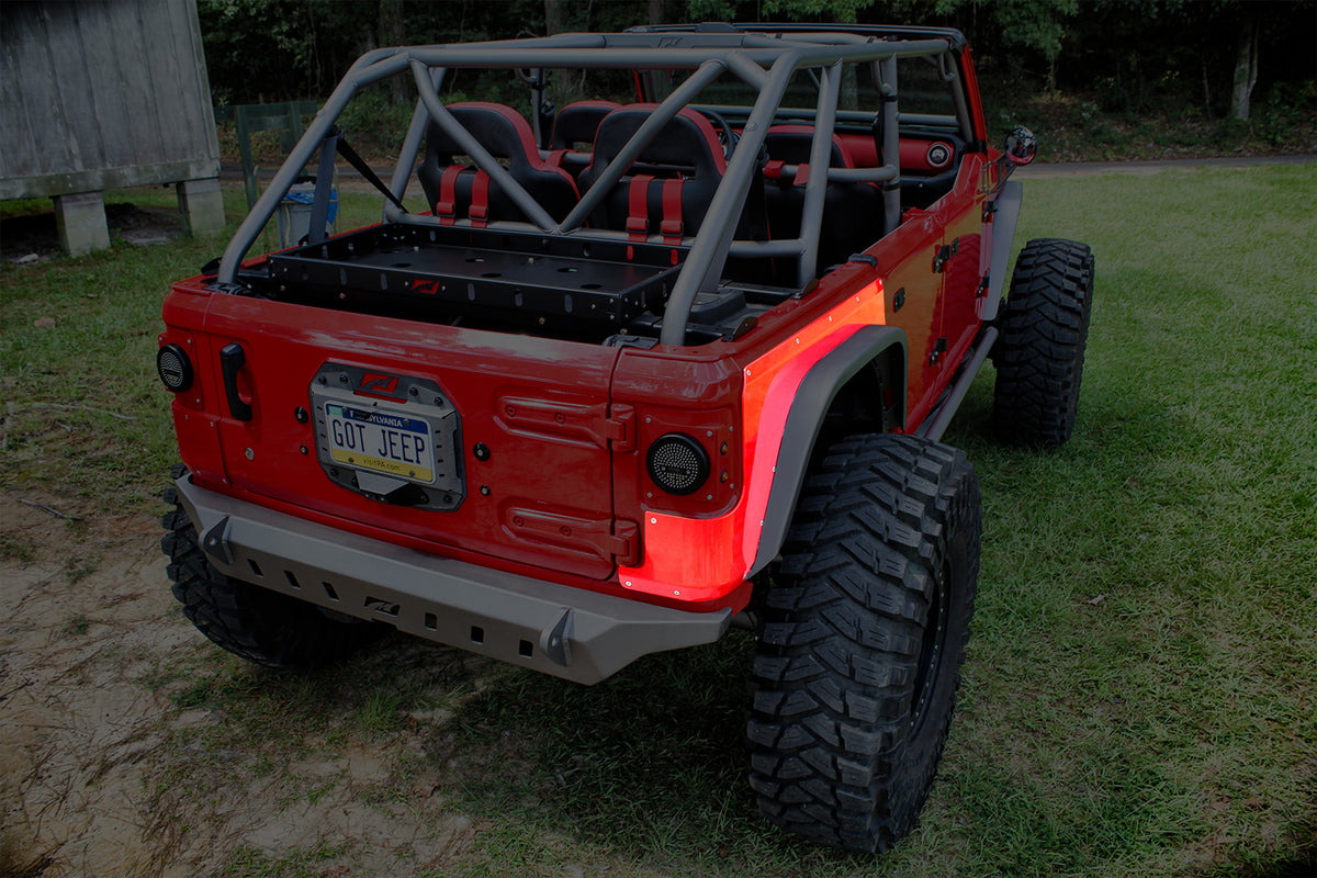 Rear Corner Armor for Jeep JLU 4 Door Motobilt