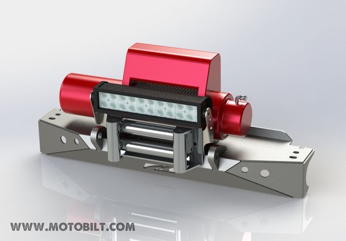 Winch Fairlead 13.5" LED Light Bar Mount Motobilt