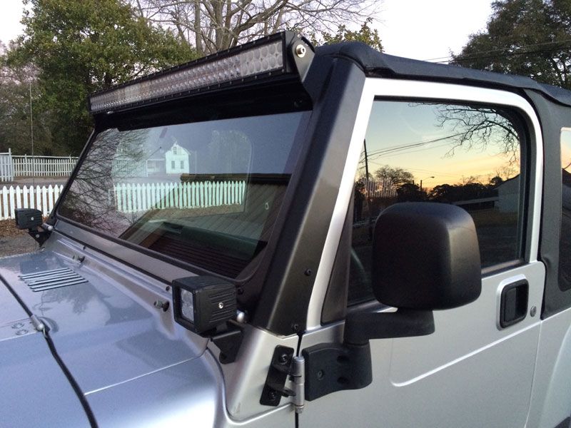 A-Pillar LED Light Mounts for Jeep TJ/LJ - Motobilt