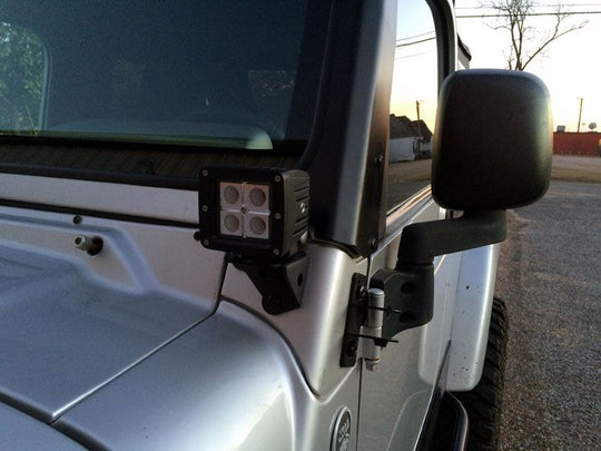 A-Pillar LED Light Mounts for Jeep TJ/LJ - Motobilt