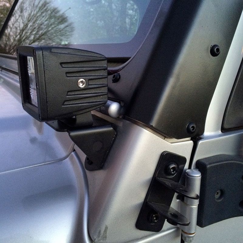 A-Pillar LED Light Mounts for Jeep TJ/LJ - Motobilt