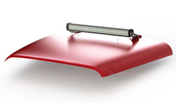 30" LED Light Bar Hood Mount Kit for Jeep JK Motobilt
