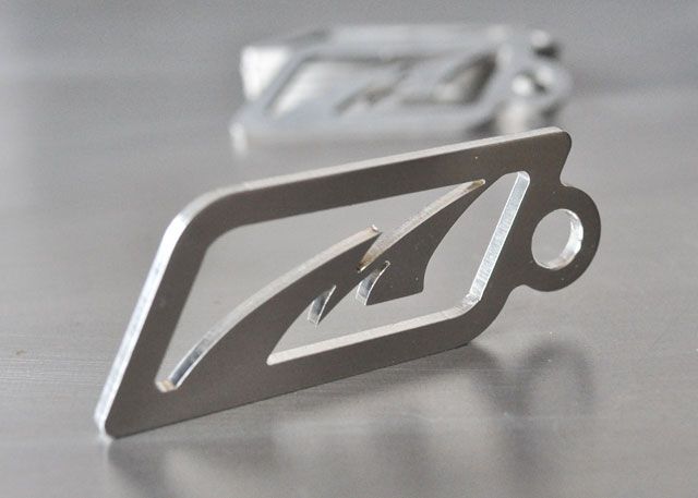 Motobilt Stainless Steel Key Chain 2-7/8" x 1" Motobilt