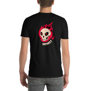 Motobilt Skulls on Fire Short-Sleeve T-Shirt - Motobilt