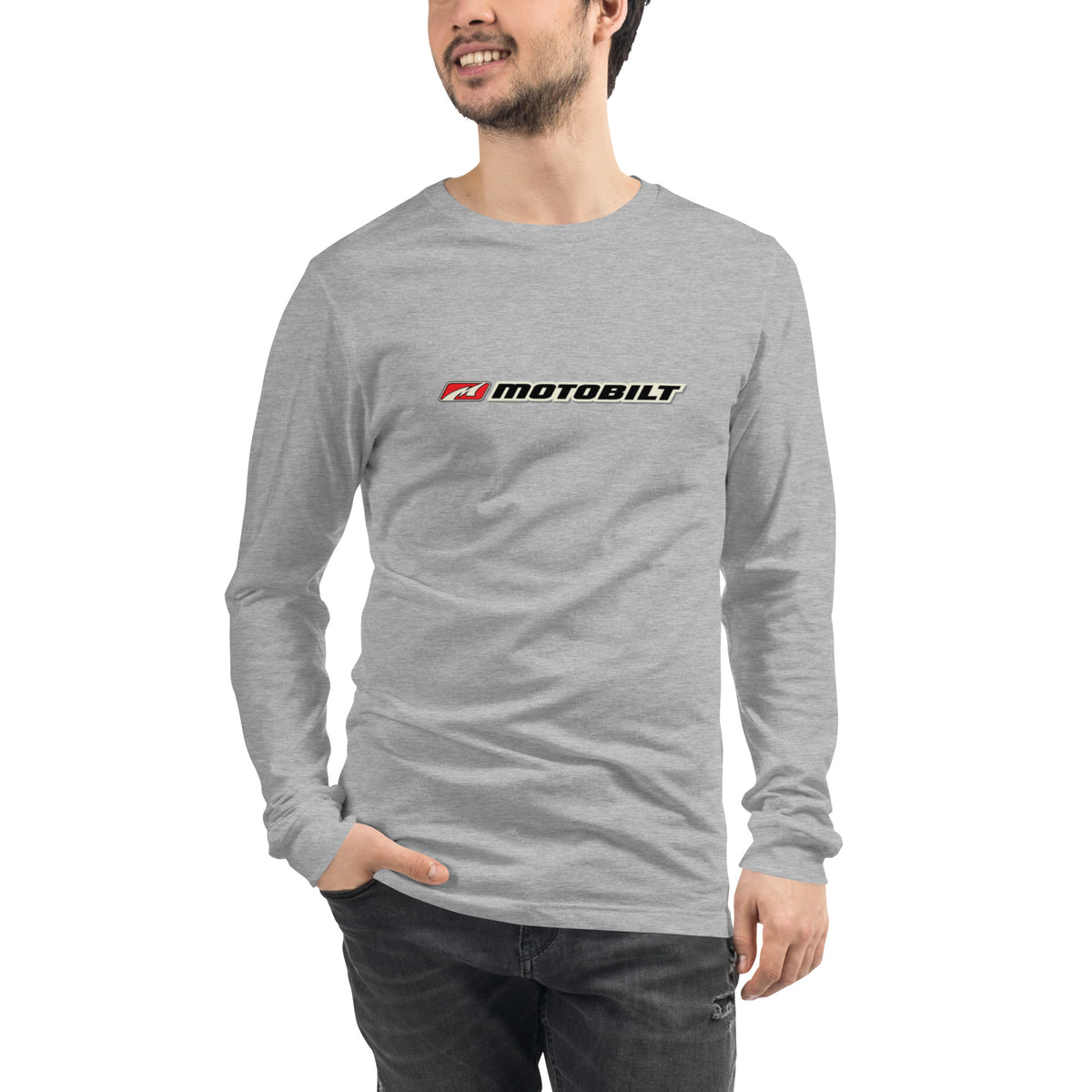 Motobilt Skulls on Fire Long Sleeve Tee Motobilt