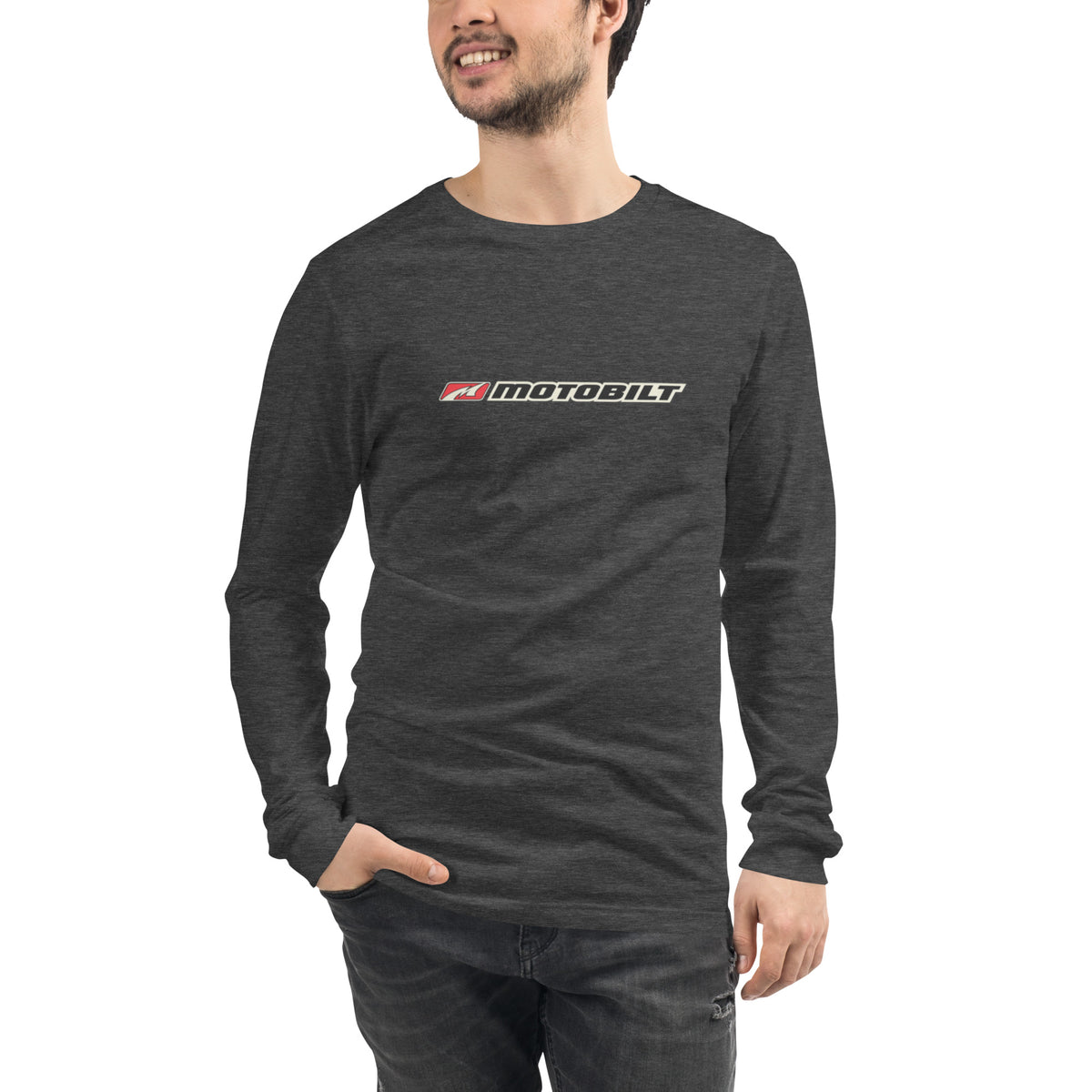 Motobilt Skulls on Fire Long Sleeve Tee Motobilt