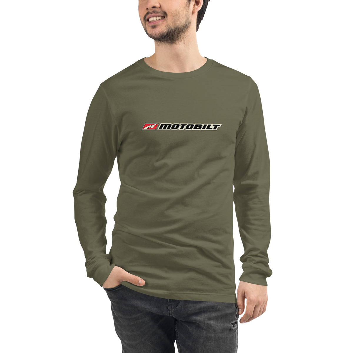 Motobilt Skulls on Fire Long Sleeve Tee Motobilt
