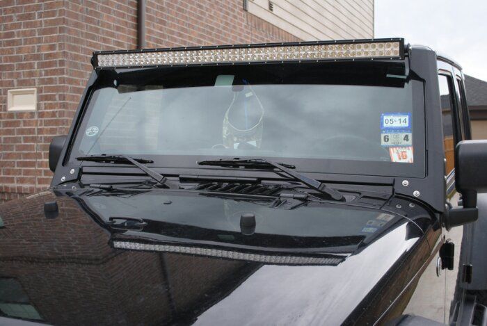 50" LED Light Bar Mount 07-18 for JEEP JK / JKU - Motobilt