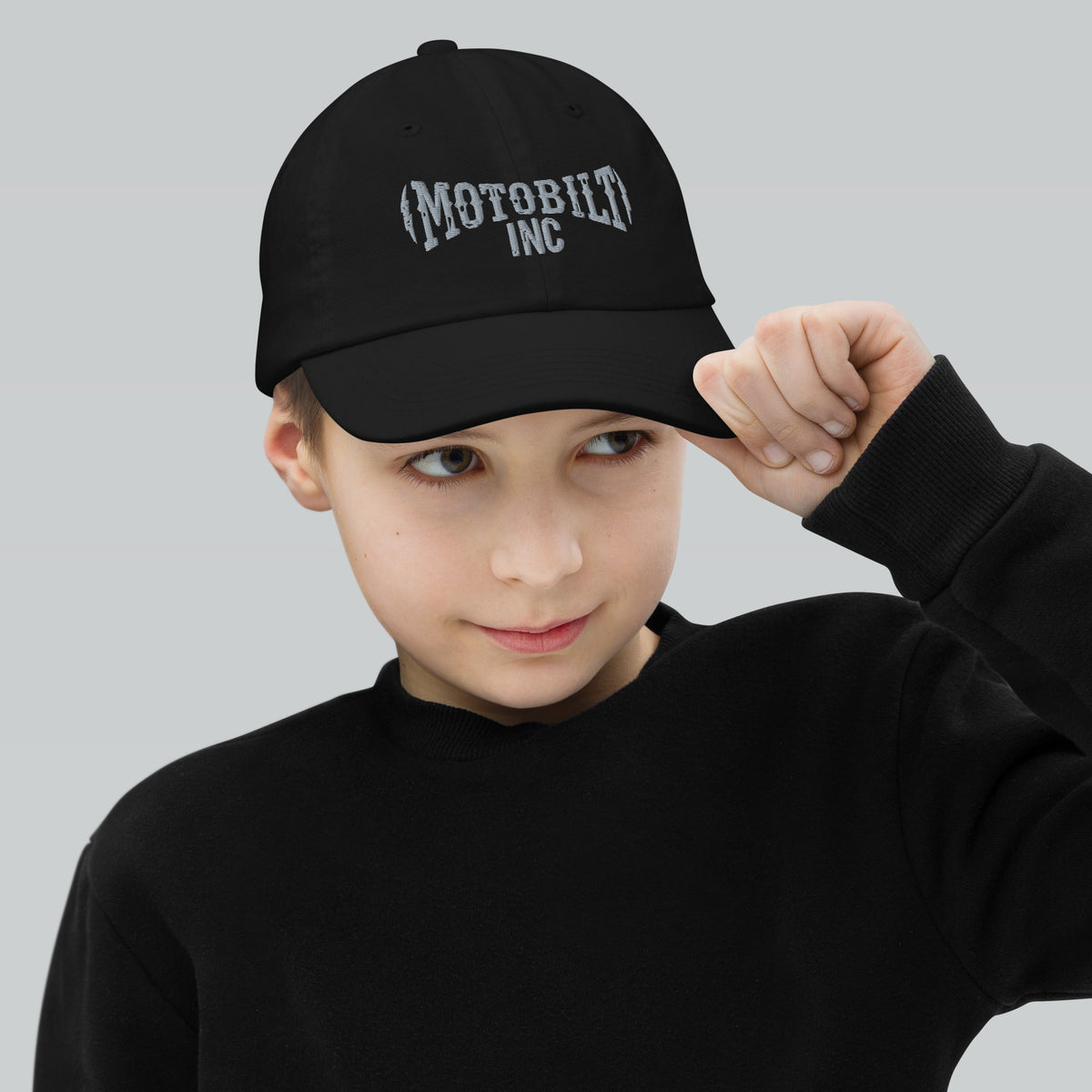 Motobilt embroidered logo Youth baseball cap Motobilt