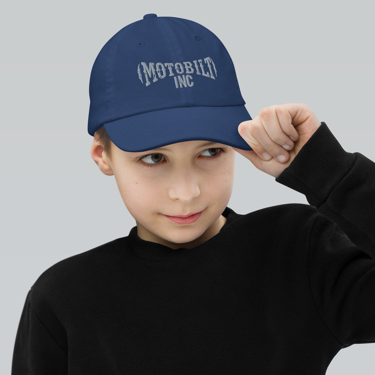 Motobilt embroidered logo Youth baseball cap Motobilt